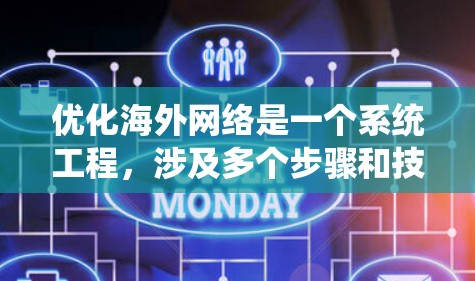 优化海外网络是一个系统工程,涉及多个步骤和技巧。以下是一个有条理的指南,帮助您系统地进行优化 优化海外网络是一个系统工程,涉及多个步骤和技巧。以下是一个有条理的指南,帮助您系统地进行优化