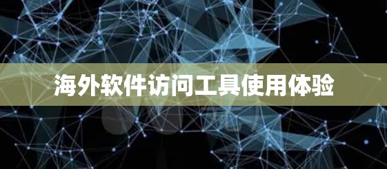 海外软件访问工具使用体验