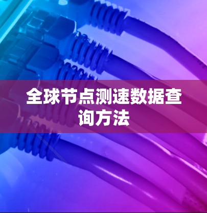 全球节点测速数据查询方法