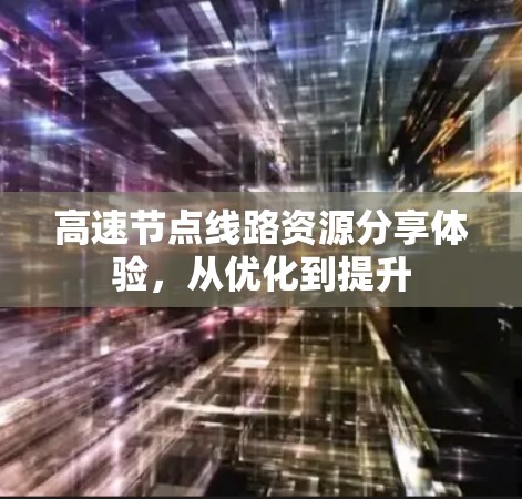 高速节点线路资源分享体验，从优化到提升