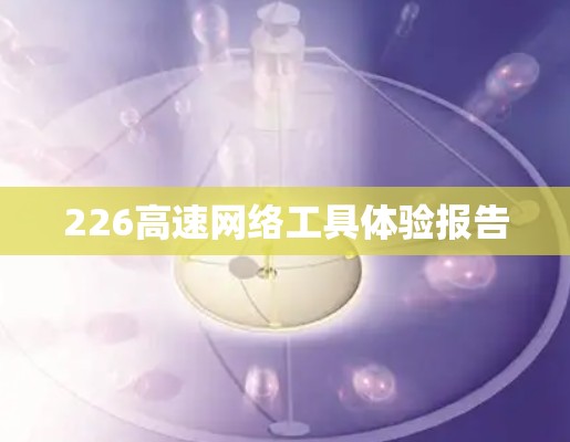 226高速网络工具体验报告