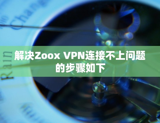 解决Zoox VPN连接不上问题的步骤如下