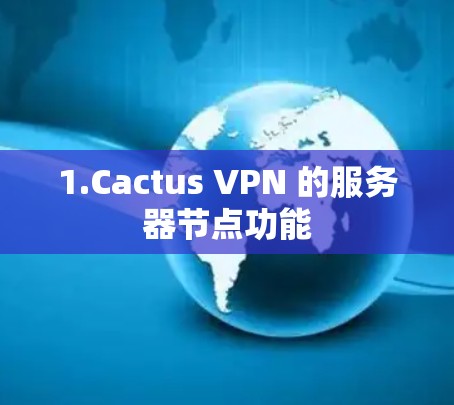 1.Cactus VPN 的服务器节点功能
