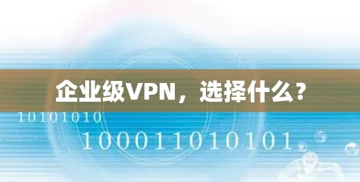 企业级VPN，选择什么？