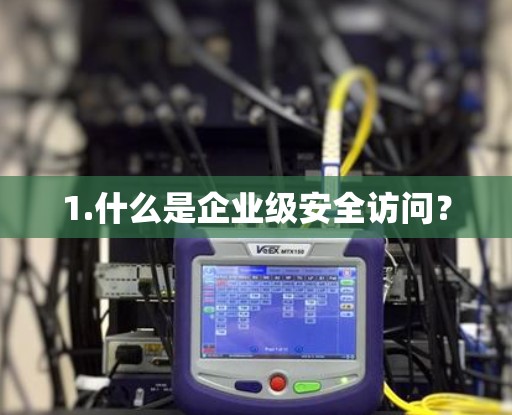 1.什么是企业级安全访问？