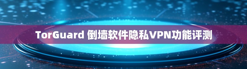 TorGuard 倒墙软件隐私VPN功能评测