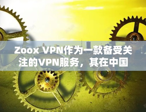 Zoox VPN作为一款备受关注的VPN服务，其在中国市场的可用性和发展前景非常可观。以下是对Zoox VPN中国可用线路和连接体验的详细分析