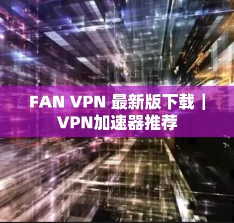 FAN VPN 最新版下载｜VPN加速器推荐
