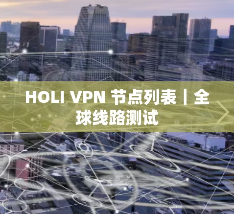 HOLI VPN 节点列表｜全球线路测试