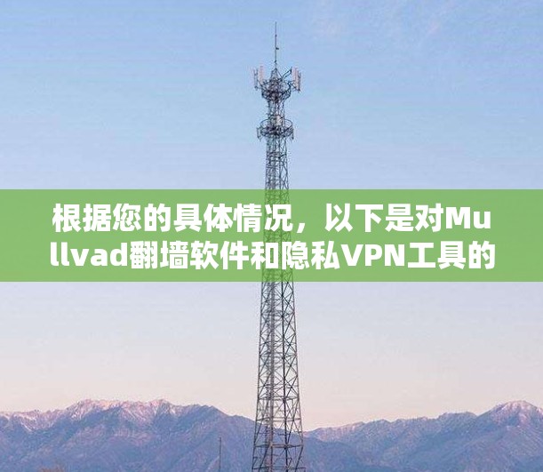 根据您的具体情况，以下是对Mullvad翻墙软件和隐私VPN工具的选择建议