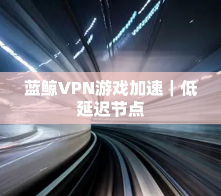 蓝鲸VPN游戏加速｜低延迟节点