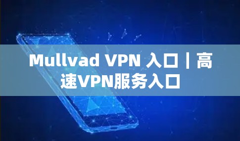 Mullvad VPN 入口｜高速VPN服务入口