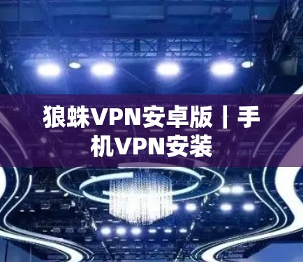 狼蛛VPN安卓版｜手机VPN安装