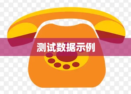 测试数据示例