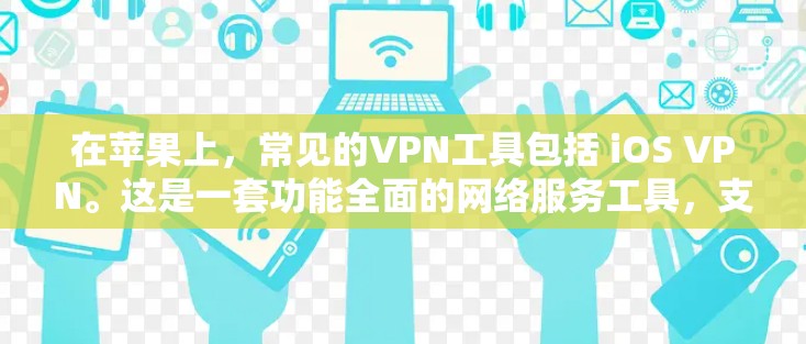 在苹果上，常见的VPN工具包括 iOS VPN。这是一套功能全面的网络服务工具，支持加密通信、多端访问和数据传输，适合在苹果设备上使用。以下是关于iOS VPN的详细介绍