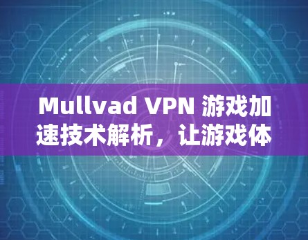 Mullvad VPN 游戏加速技术解析，让游戏体验更顺畅