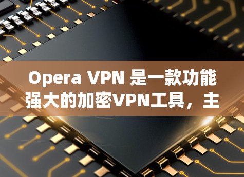 Opera VPN 是一款功能强大的加密VPN工具，主要用于在不被监控的情况下进行网络安全。以下是关于Opera VPN 的详细说明