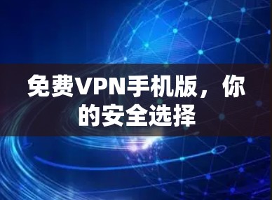 免费VPN手机版，你的安全选择