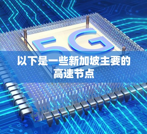 以下是一些新加坡主要的高速节点