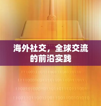 海外社交，全球交流的前沿实践