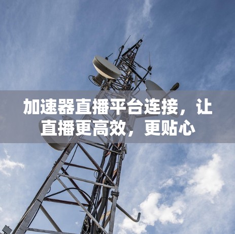 加速器直播平台连接，让直播更高效，更贴心