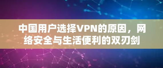 中国用户选择VPN的原因，网络安全与生活便利的双刃剑
