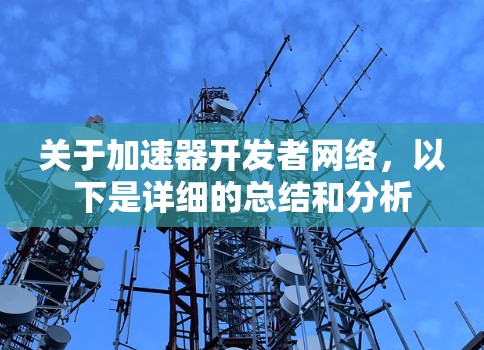 关于加速器开发者网络，以下是详细的总结和分析