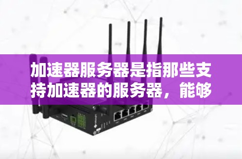 加速器服务器是指那些支持加速器的服务器，能够使用加速器来提高性能的服务器。加速器通常用于网络或应用程序的性能优化，帮助用户更快地访问网页、下载资源或运行服务