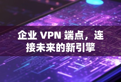 企业 VPN 端点，连接未来的新引擎