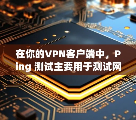 在你的VPN客户端中，Ping 测试主要用于测试网络连接的稳定性。通过ping 命令，你可以查看网络连接的状态，包括是否正常连接、延迟情况以及连接是否超时。以下是对你的查询的逐步解释