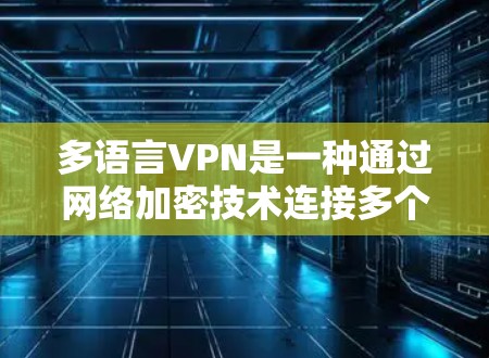 多语言VPN是一种通过网络加密技术连接多个语言服务器，提供更全面的网络服务，如多语言新闻、学习和娱乐。以下是关于多语言VPN的详细分析