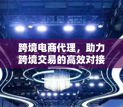 跨境电商代理，助力跨境交易的高效对接与精准管理