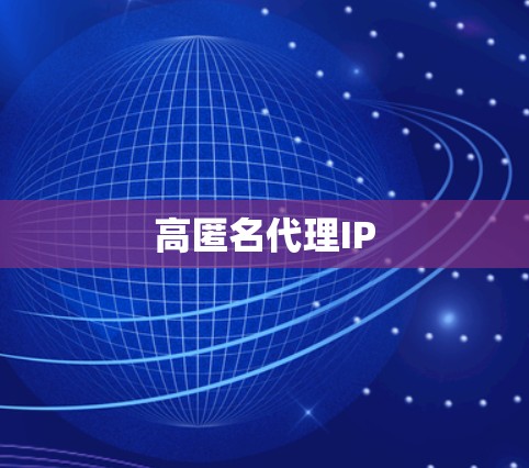 高匿名代理IP
