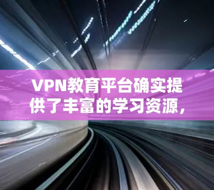 VPN教育平台确实提供了丰富的学习资源，如在线课程、视频教学等，但这些平台本身并不是在提供真实的教育环境。学习者只能通过网络获取信息，实际学习体验可能受限。以下是对VPN教育平台的详细分析