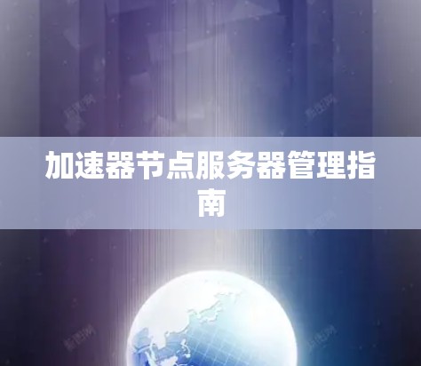 加速器节点服务器管理指南