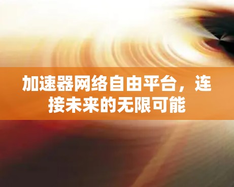 加速器网络自由平台，连接未来的无限可能