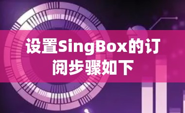 设置SingBox的订阅步骤如下