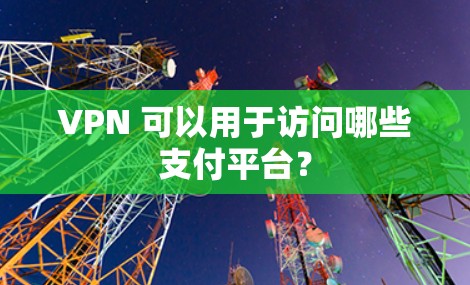 VPN 可以用于访问哪些支付平台？