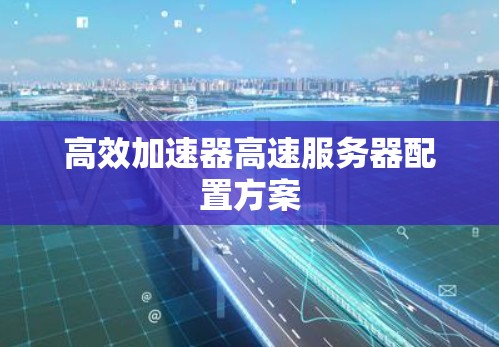 高效加速器高速服务器配置方案