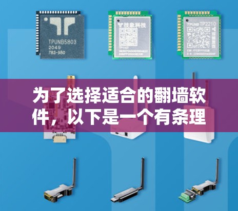为了选择适合的翻墙软件，以下是一个有条理的总结，帮助您做出明智的决定
